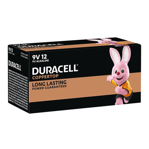 Duracell 2581628 COPPERTOP BATTERIE ALKALINE MN-1604 GRÖSSE 9 VOLT PACKUNG 12