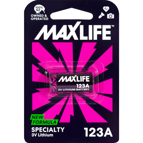 Maxlife 123A Lithium 3V Batterie – 1 Stk.
