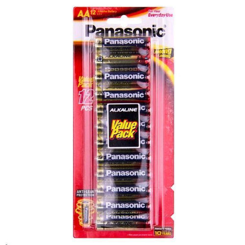 Panasonic LR6T/12B Alkaline Power Batterien AA 12er-Pack quecksilberfrei und auslaufsicher