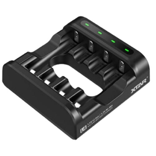 XTAR L4 AA / AAA Battery Charger 2A USB-C Powered, NiMH and (1.5V) Li-Ion Batteries