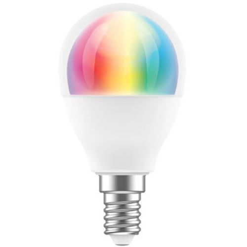 Brilliant Smart WiFi LED RGB Smart Light Bulb E14, G45, 350 Lumens, 4.5W, Dimmable, Bio-Rhythm Lighting Via BrilliantSmart App Remote Control Enabled 220 degrees Beam Angle