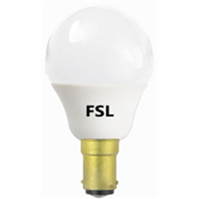 FSL LED Bulb G45-5-65/A14V/11 FSL G45-5W-B15/SBC, Daylight 6500K, Non-Dimmable