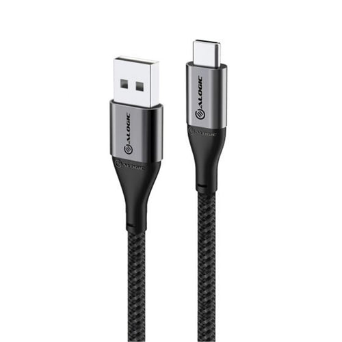 Alogic Super Ultra ULCA21.5-SGR USB 2.0 USB-C to USB-A Cable - 1.5m - Space Grey