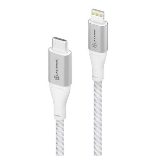 ALOGIC ULC8P1.5-SLV - USB-C TO LIGHTNING CABLE - 1.5M - SILVER