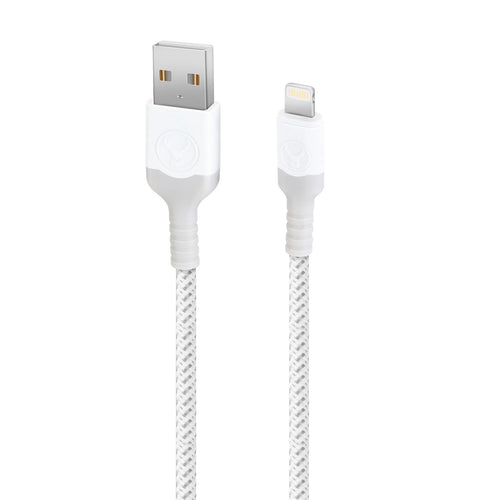 Bonelk Long-Life USB-A to Lightning Cable - 2m - White - Grey