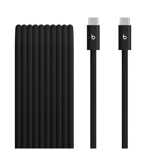 Beats 240W USB-C to USB-C Braided Cable (3 Metre/10 ft) - Bolt Black