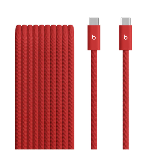Beats 240W USB-C to USB-C Braided Cable (3 m / 10 ft) - Rapid Red