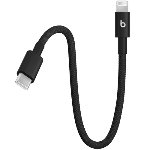 Beats USB-C to Lightning Woven Short Cable (20 cm) - Bolt Black