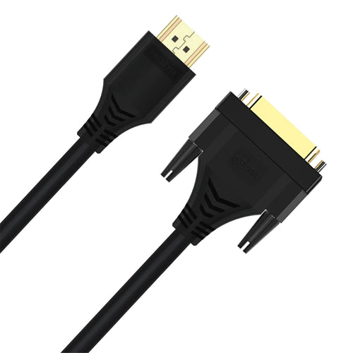 Cruxtec 2m HDMI Male to DVI Male ( 24+1) Cable - Single Link - 4K/30Hz