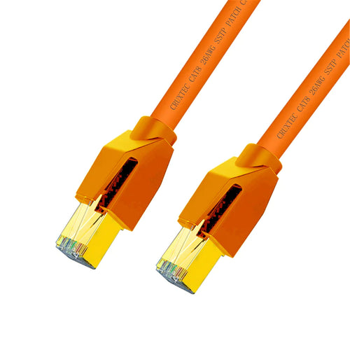 Cruxtec Cat8 Ethernet Cable - 0.5m - Orange