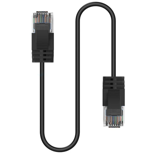 Cruxtec Cat6A Ultra Slim Ethernet Cable - 10m - Black