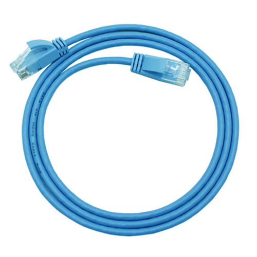Cruxtec Cat6A Ultra Slim Ethernet Cable - 3m - Blue