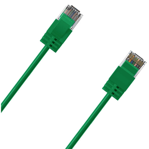 Cruxtec Cat6A Ultra Slim Ethernet Cable - 50cm - Green