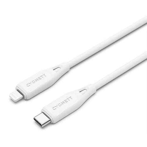 Cygnett Essentials USB-C to Lightning Cable - 1m - White