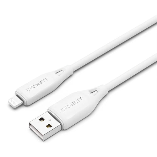 Cygnett Essentials USB-A to Lightning Cable - 1m - White