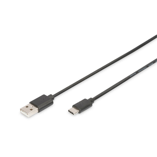 Digitus AK-300154-018-S USB-C Male to USB-A Male Cable - 1.8m