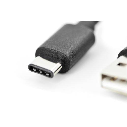 Digitus AK-300154-018-S USB-C Male to USB-A Male Cable - 1.8m