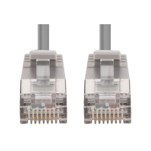 Dynamix PLSSGY-C6A-0.75 Cat6A RJ45 Patch Lead - 75cm - Grey
