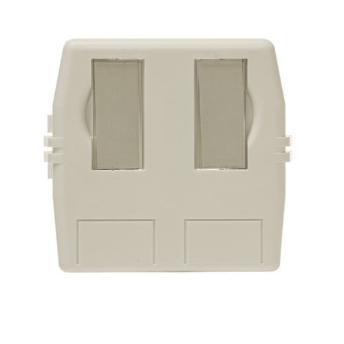 Dynamix FMT-UK-2PV2 2 Port Unloaded Keystone Surface Mount Enclosure.