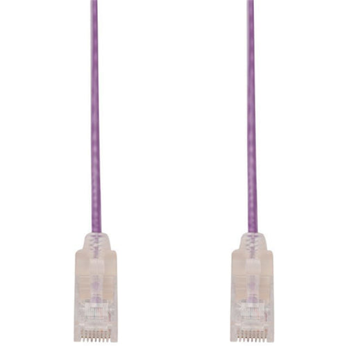 Dynamix PLSP-C6-0.15 Cat6A RJ45 Patch Lead - 15cm - Purple