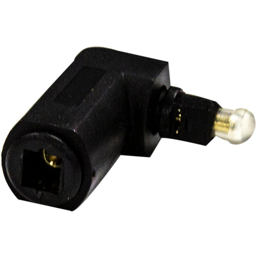 Dynamix TossLink Right Angled Fibre Optic Audio Male Female Adapter