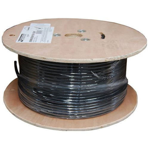 DYNAMIX 305m Cat6A Black S/FTP UV Stabilised Shielded External Cable. Above Ground