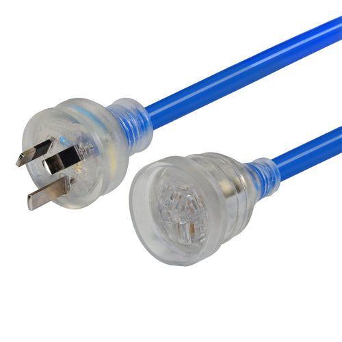 DYNAMIX PEXT15A15 - 15m Extension Lead 15A Extra Heavy Duty Industrial 3 Core 1.5mm Cable Blue