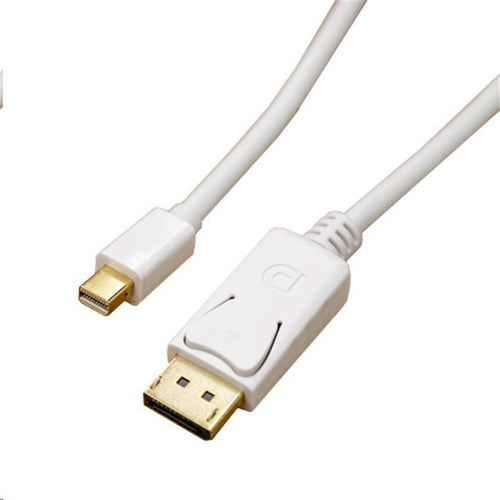 Dynamix C-DP-MDP-2 Mini DisplayPort 1.2 to DisplayPort Cable - with Gold Shell Connectors - 2m - White