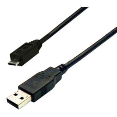 DYNAMIX C-U2AMICB-03 - 0.3m USB 2.0 Micro-B Male to USB-A Male Connectors Colour Black
