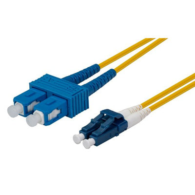 Dynamix FSM-LCSC-10 OS1 LC to SC Fibre Lead - 10m - Yellow