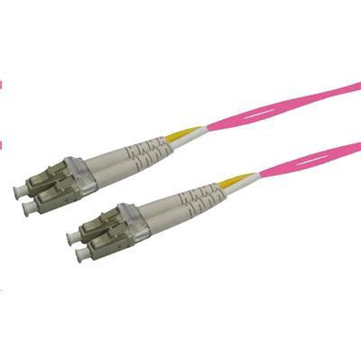 Dynamix FL-LCLCOM4-5 OM4 LC to LC Fibre Lead - 5m - Raspberry Pink