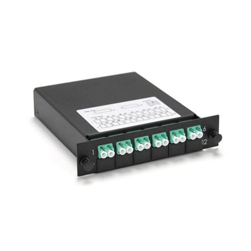 DYNAMIX FPP-MPOMM-LC12 - MPO OM4 3 Port LC Quad Multimode 12 Fibre Cassette Dual Polarity A/C