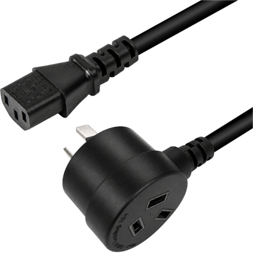Dynamix C-POWERCT12 10A 3-poliger Tapon-Stecker auf IEC C13 Netzkabel - 1,2m - Schwarz