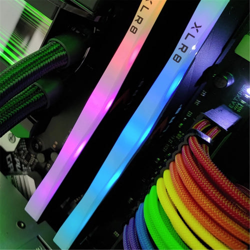 GGPC Braided Extension Cable Kit, (Rainbow, 40cm) Includes 1 x 20+4 Pin, 2 x 6+2 Pin, 1 x 4+4 Pin Cables