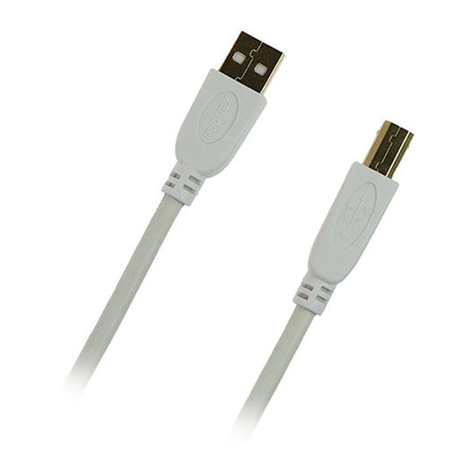 Pudney Home P1441 - Pudney USB-A-Stecker auf USB-B-Stecker v2.0, 1 Meter – Weiß