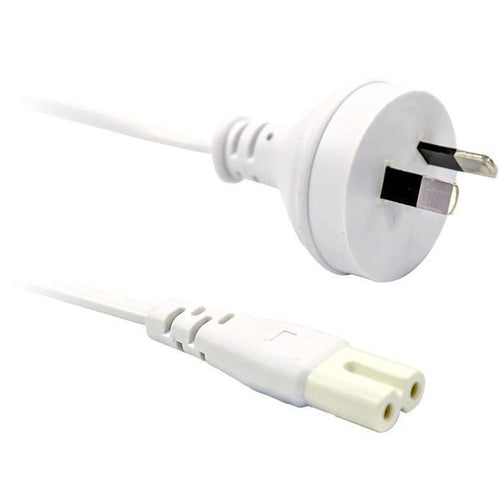 RackPower CM0NF200W 10A 2-Pin to C7 Cable - 2m - White