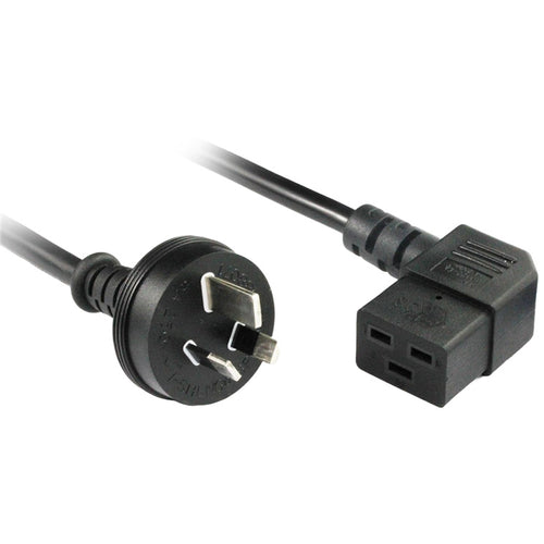 RackPower CM2NC200-SR 15A - 16A C19 3-Pin to C19 Cable - 2m - Black