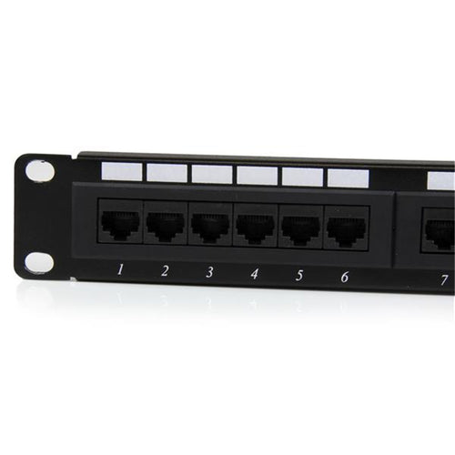 StarTech.com C6PANEL24 24-Port 1U Rackmount Cat6 Patchpanel Ethernet 110-Typ Rack-Montage-Patchpanel 1U