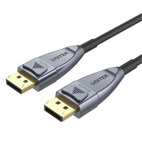 Unitek C1616GY - 10M Ultrapro DisplayPort 1.4 Active Optical Cable. Up to 8K@60Hz & 4K@120Hz.