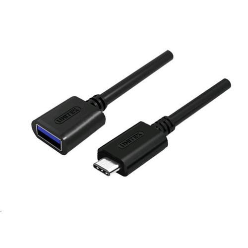 Unitek Y-C476BK USB 3.0 USB-C to USB-A Adapter - 20cm - Black