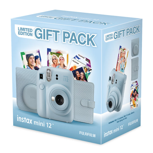 Fujifilm Instax Mini 12 Limited Edition Instant Camera Christmas Gift Pack 2025 - Blue