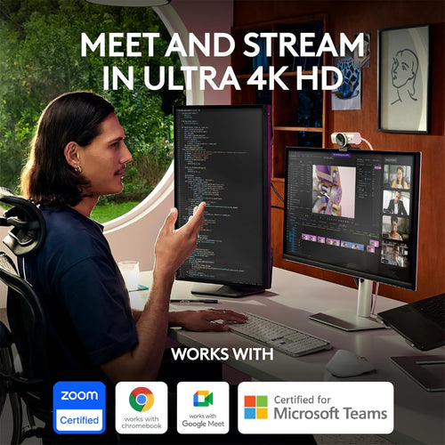 Logitech MX Brio Ultra HD 4K Webcam – Hellgrau