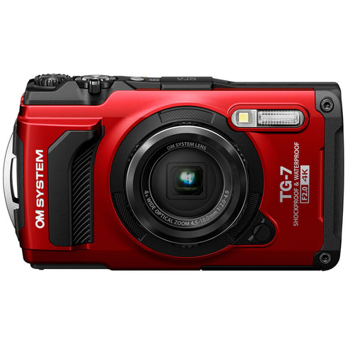 OM System TG-7 Tough Digital Camera Red