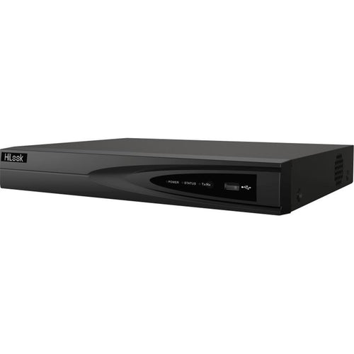 HiLook NVR-104MH-K/4P(B) 4K 4-Channel 1U 1-Bay NVR with 4-Port PoE (50W)