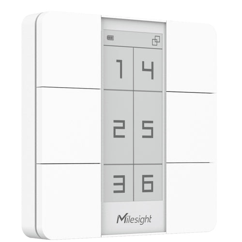 Milesight LoRaWAN AS923 6 Button Smart Scene Panel With E-Ink Display