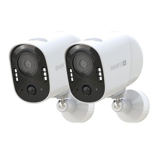 Swann Xtreem4K 8MP/4K Outdoor Wire-Free Security Camera - 2 Pack