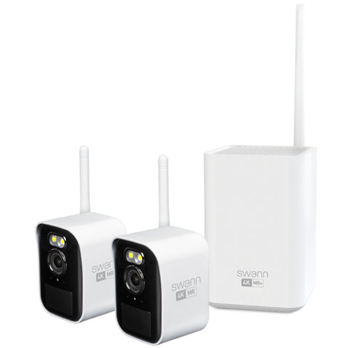 Swann MaxRanger4K Mini Wireless Security System / Base Station / 32GB / 2x MINICAM 4K Cams