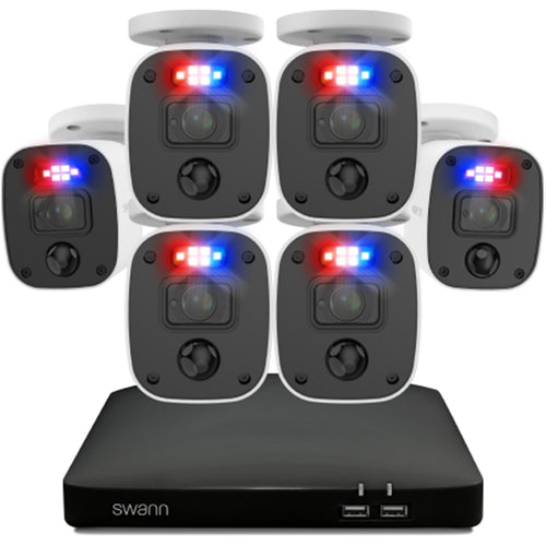 SWDVK-8468062KMQB-AU - Swann DVR8-4680 2K / 1TB / 6x PRO-2KMQB 2K SwannForce Bullet Analog CCTV Cams w/ Mics