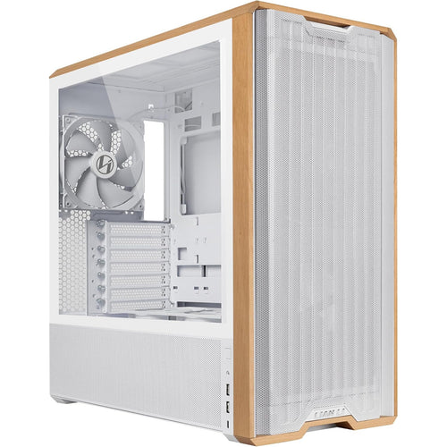 Lian Li Lancool 217 Tempered Glass ATX Mid Tower Gaming Case - White Wood