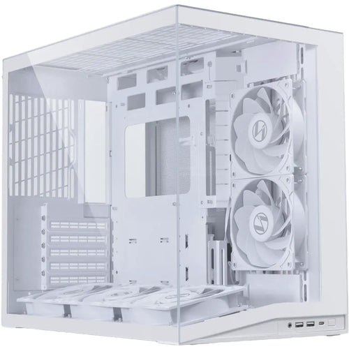 Lian Li O11D MINI V2 Flow Tempered Glass ATX Mid Tower Gaming Case - White